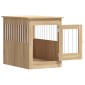 vidaXL Κλουβί Σκύλου Sonoma Δρυς 55 x 80 x 68 εκ. από Επεξεργ. Ξύλο