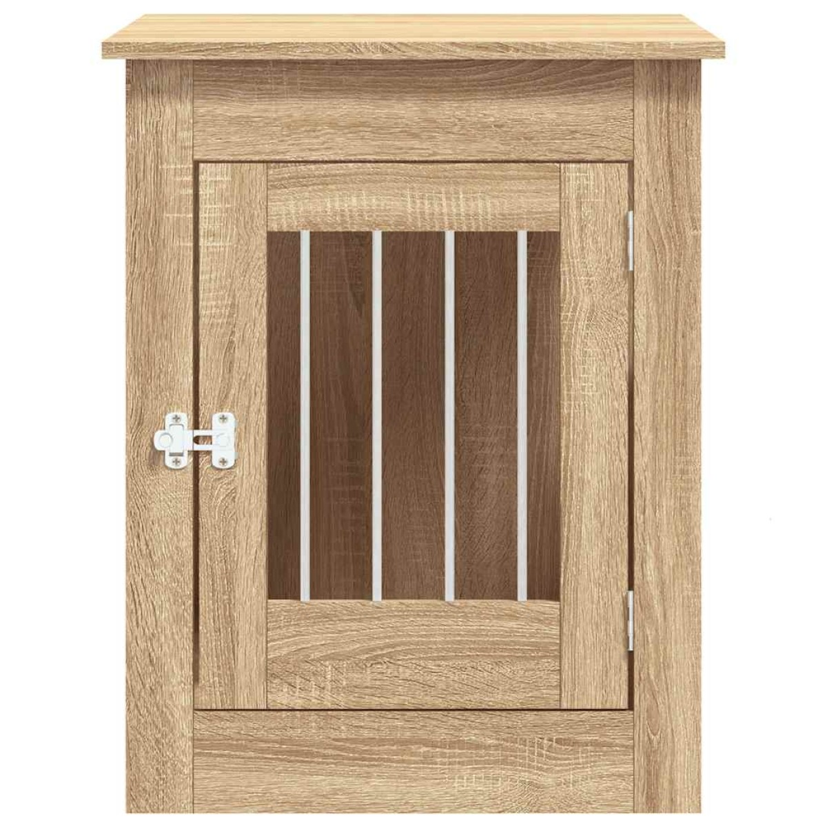 vidaXL Κλουβί Σκύλου Sonoma Δρυς 55 x 80 x 68 εκ. από Επεξεργ. Ξύλο