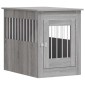 vidaXL Κλουβί Σκύλου Γκρι Sonoma 55x80x68 εκ. από Επεξεργ. Ξύλο
