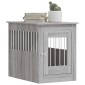 vidaXL Κλουβί Σκύλου Γκρι Sonoma 55x80x68 εκ. από Επεξεργ. Ξύλο