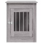 vidaXL Κλουβί Σκύλου Γκρι Sonoma 55x80x68 εκ. από Επεξεργ. Ξύλο