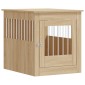 vidaXL Κλουβί Σκύλου Sonoma Δρυς 64,5 x 80 x 71 εκ. από Επεξεργ. Ξύλο