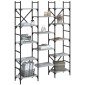 vidaXL Βιβλιοθήκη Γκρι Sonoma 127,5x28,5x172,5 εκ. Επεξεργασμένο Ξύλο