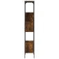 vidaXL Βιβλιοθήκη 5 Επιπέδων Καπνιστή Δρυς 76x33x188,5 εκ. Επεξ. Ξύλο