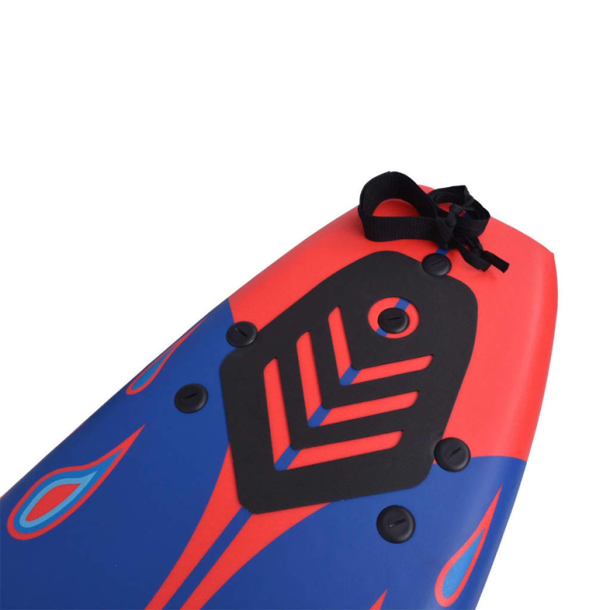 vidaXL Σανίδα Surf Μπλε/Κόκκινη 170 εκ.