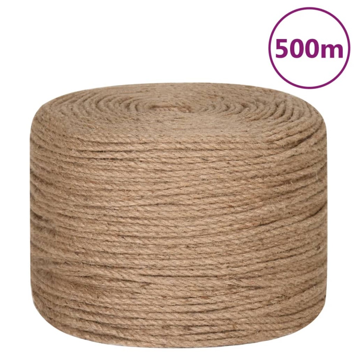vidaXL Σχοινί 6 χιλ. 500 μ. από 100% Γιούτα