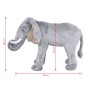 vidaXL Παιχνίδι Ελέφαντας σε Όρθια Στάση Γκρι XXL Λούτρινος