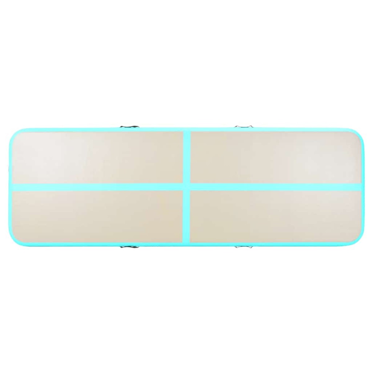 vidaXL Στρώμα Ενόργανης Φουσκωτό Πράσινο 600x100x10 εκ. PVC με Τρόμπα