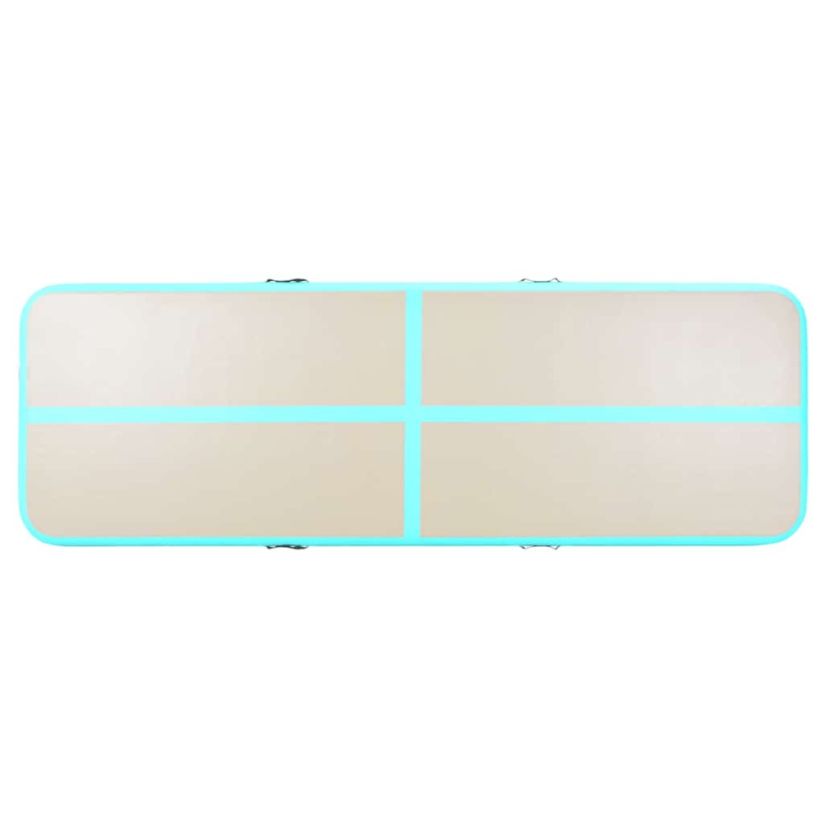 vidaXL Στρώμα Ενόργανης Φουσκωτό Πράσινο 800x100x10 εκ. PVC με Τρόμπα
