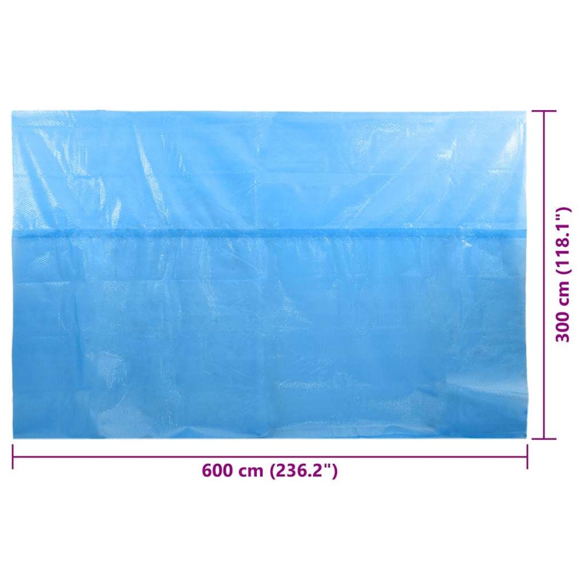 vidaXL Κάλυμμα Πισίνας Μπλε 600 x 300 εκ. από Πολυαιθυλένιο