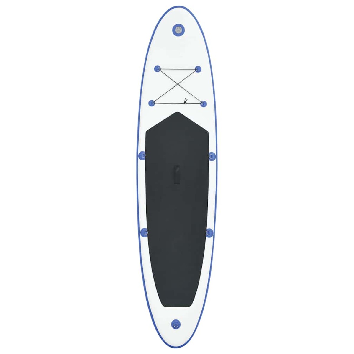 vidaXL Σετ Σανίδας Stand Up Paddle / Surf Φουσκωτό Μπλε και Λευκό