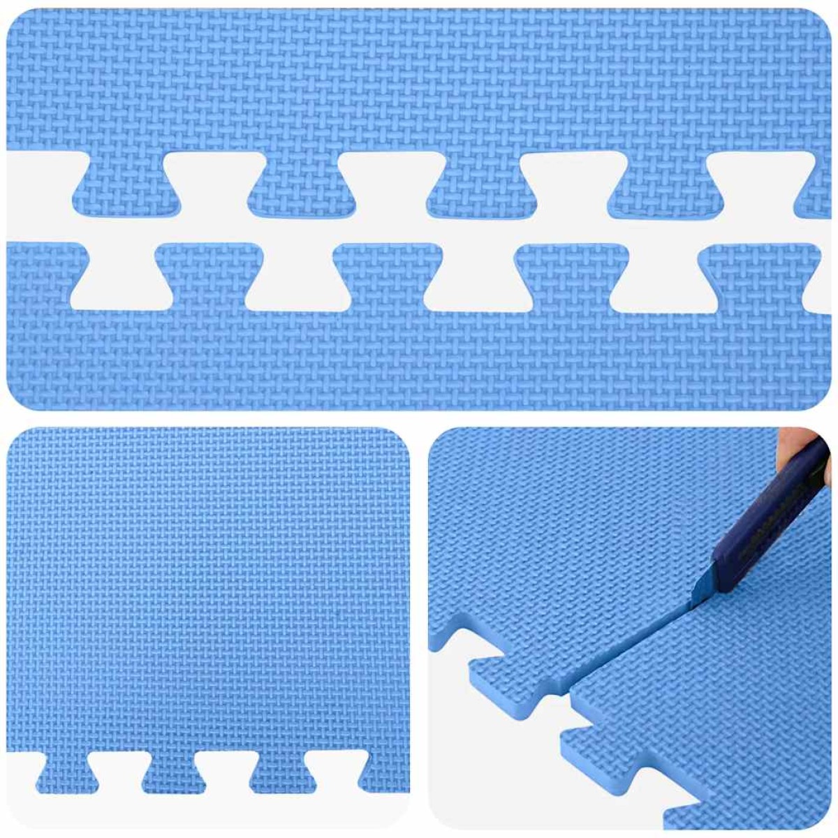 vidaXL Δάπεδα Προστασίας 6 τεμ. Μπλε 2,16 μ² από Αφρώδες Υλικό EVA
