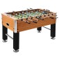 vidaXL Ποδοσφαιράκι Επιτ. Αν. Καφέ/Μαύρο 140x74,5x87,5 εκ. 60κ. Ατσάλι