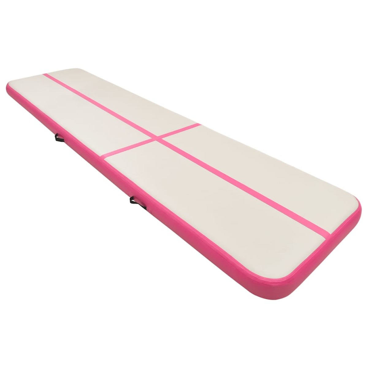 vidaXL Στρώμα Ενόργανης Φουσκωτό Ροζ 600 x 100 x 15 εκ. PVC με Τρόμπα