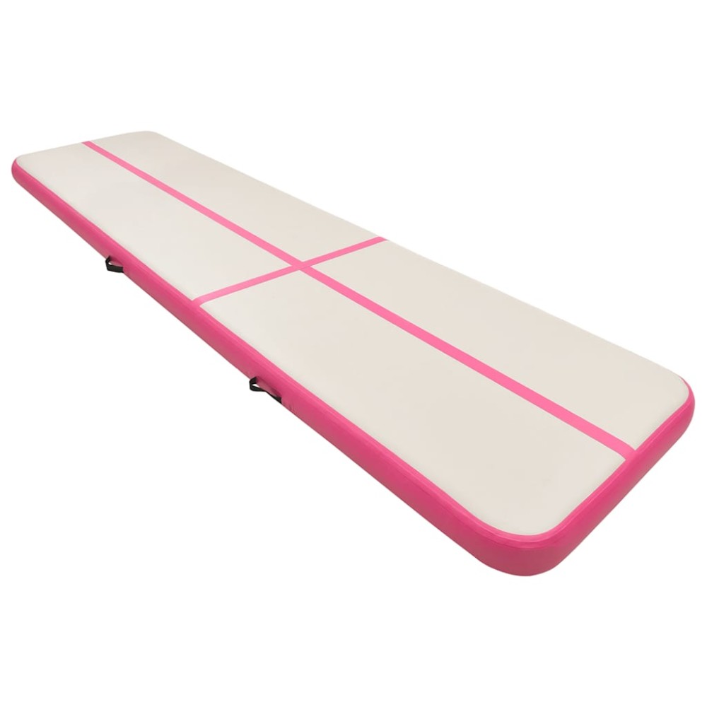 vidaXL Στρώμα Ενόργανης Φουσκωτό Ροζ 800 x 100 x 15 εκ. PVC με Τρόμπα