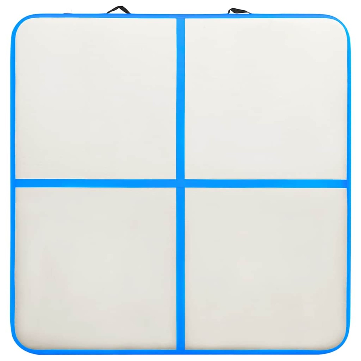 vidaXL Στρώμα Ενόργανης Φουσκωτό Μπλε 200 x 200 x 10 εκ. PVC με Τρόμπα