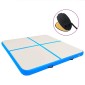 vidaXL Στρώμα Ενόργανης Φουσκωτό Μπλε 200 x 200 x 10 εκ. PVC με Τρόμπα