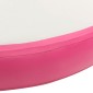 vidaXL Στρώμα Γυμναστικής Φουσκωτό Ροζ 100x100x10 εκ. PVC με Τρόμπα
