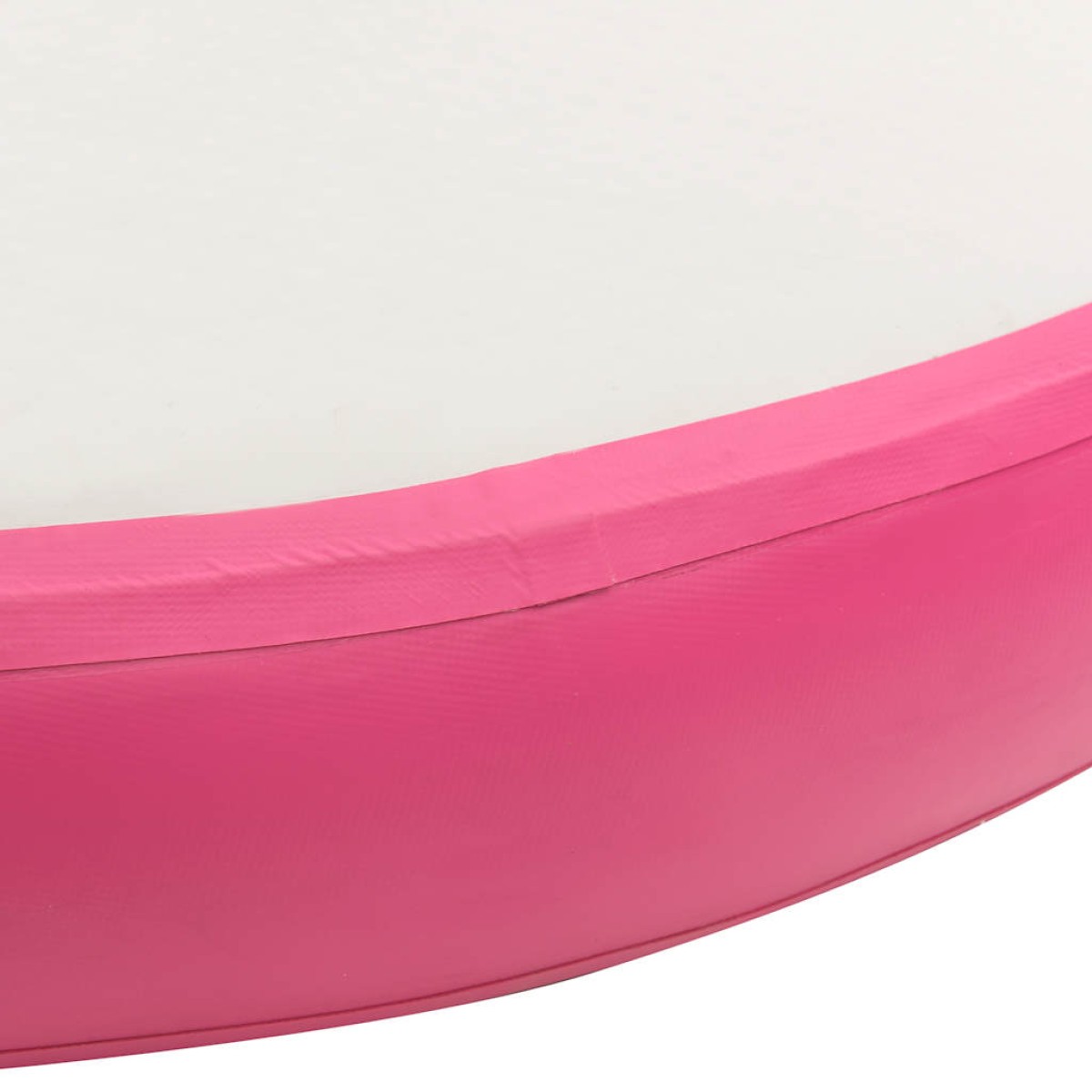 vidaXL Στρώμα Γυμναστικής Φουσκωτό Ροζ 100x100x15 εκ. PVC με Τρόμπα