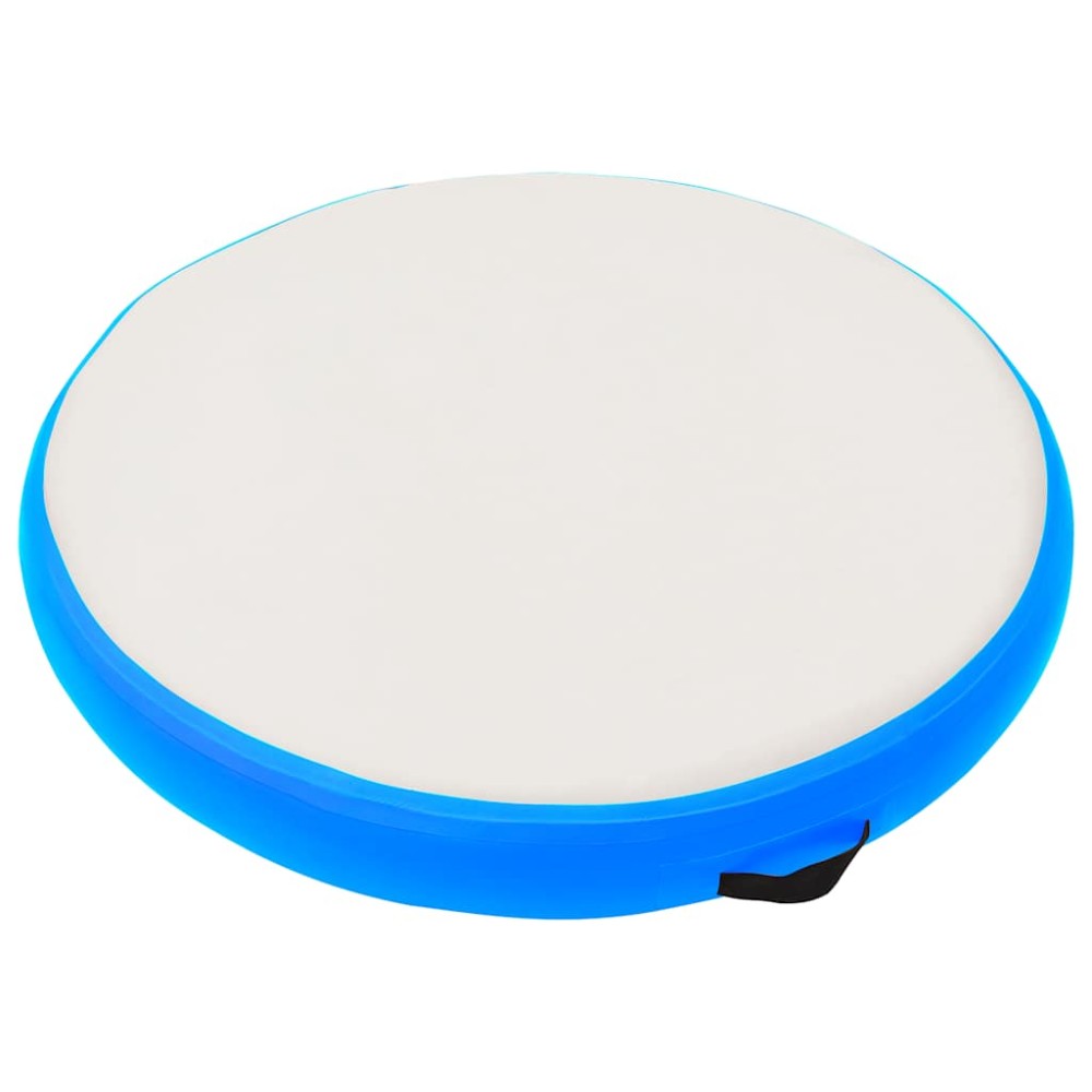 vidaXL Στρώμα Γυμναστικής Φουσκωτό Μπλε 100x100x15 εκ. PVC με Τρόμπα