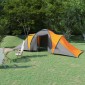 vidaXL Σκηνή Camping 6 Ατόμων Γκρι / Πορτοκαλί