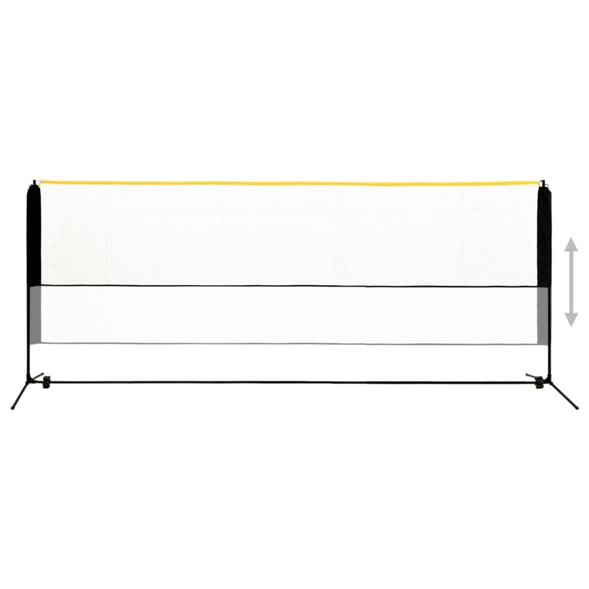 vidaXL Φιλέ Μπάντμιντον Ρυθμιζόμενο 400 x 103 x 94-158 εκ. Μεταλλικό