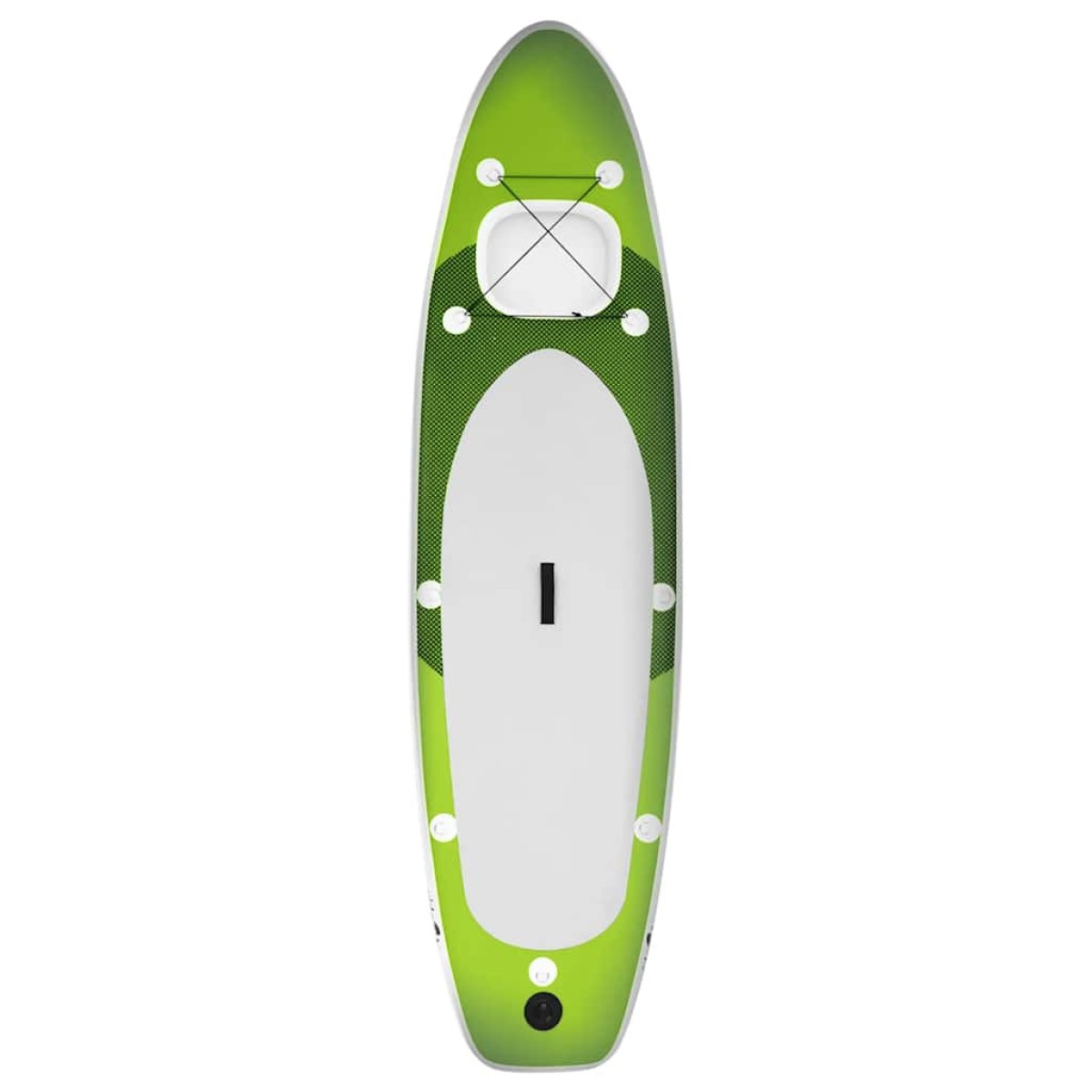 vidaXL Σανίδα SUP Φουσκωτή Σετ Πράσινη 330 x 76 x 10 εκ.