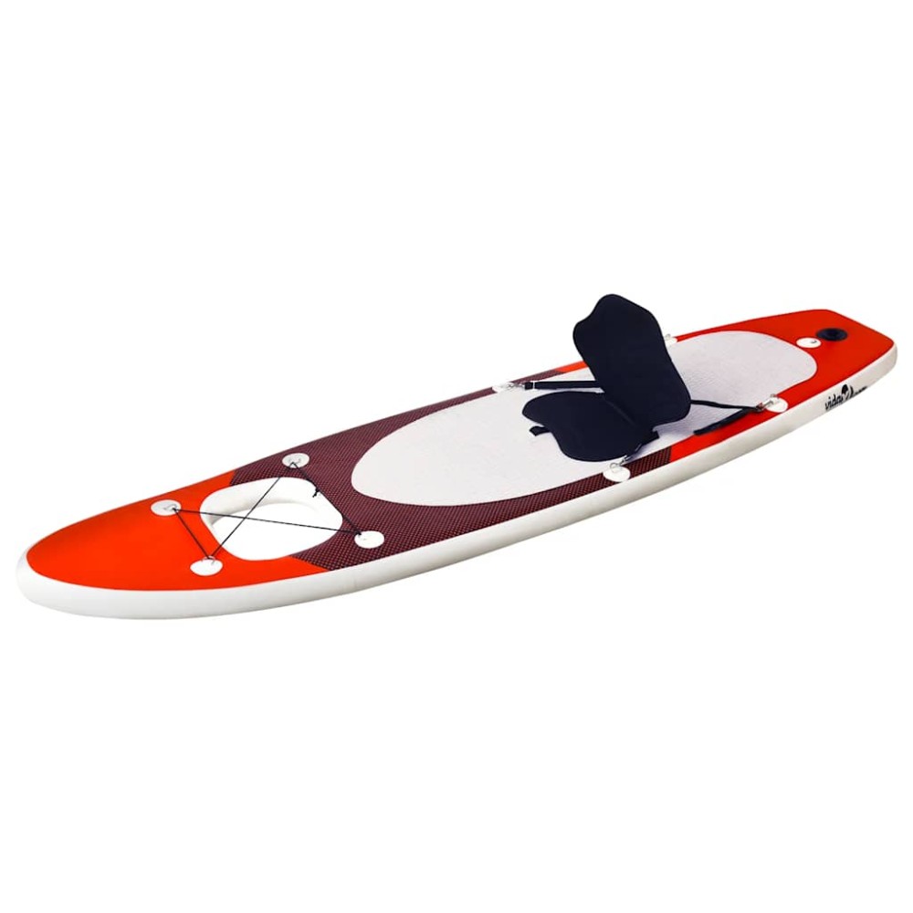 vidaXL Σανίδα SUP Φουσκωτή Σετ Κόκκινη 360 x 81 x 10 εκ.