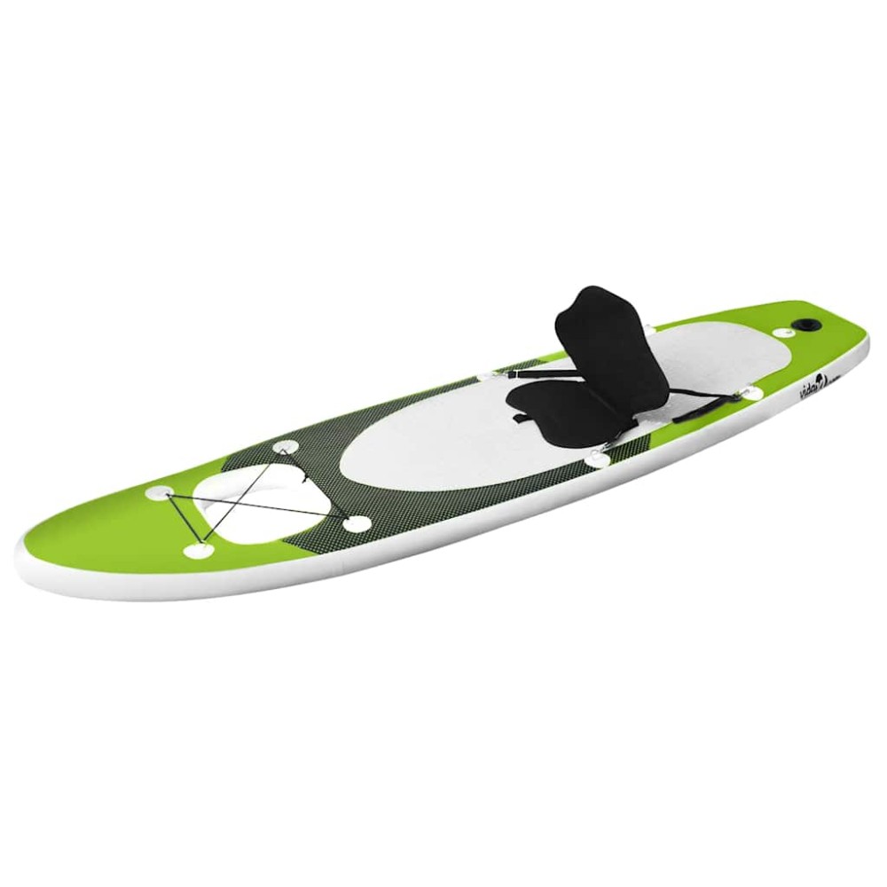 vidaXL Σανίδα SUP Φουσκωτή Σετ Πράσινη 360 x 81 x 10 εκ.