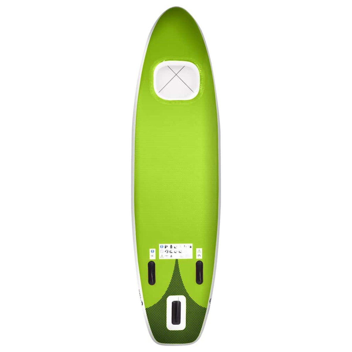 vidaXL Σανίδα SUP Φουσκωτή Σετ Πράσινη 360 x 81 x 10 εκ.