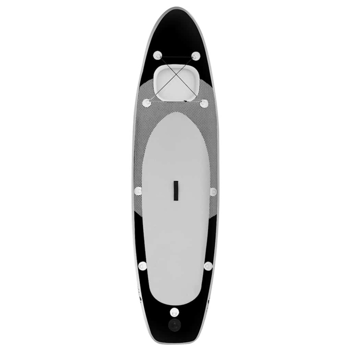 vidaXL Σανίδα SUP Φουσκωτή Σετ Μαύρη 360 x 81 x 10 εκ.