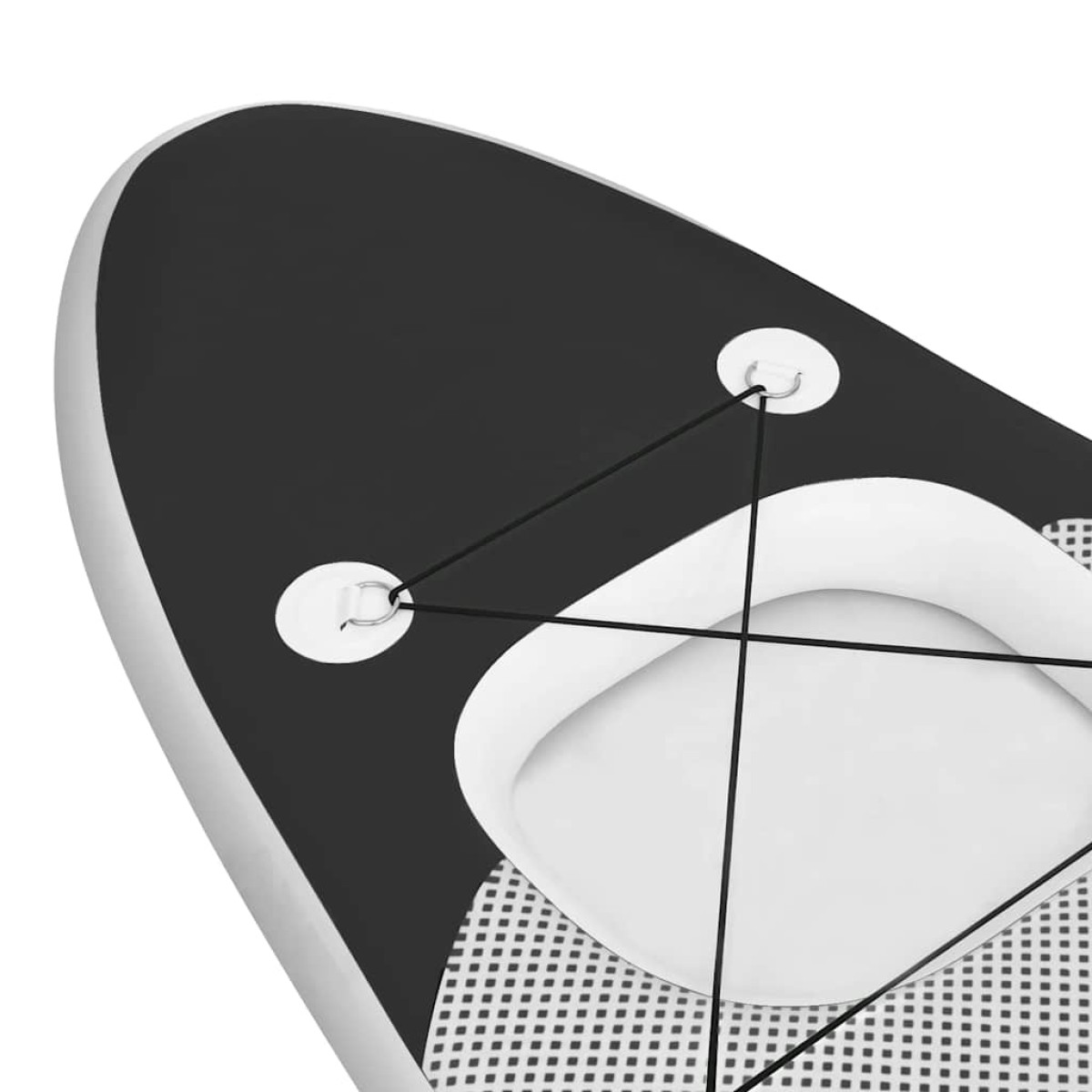 vidaXL Σανίδα SUP Φουσκωτή Σετ Μαύρη 360 x 81 x 10 εκ.
