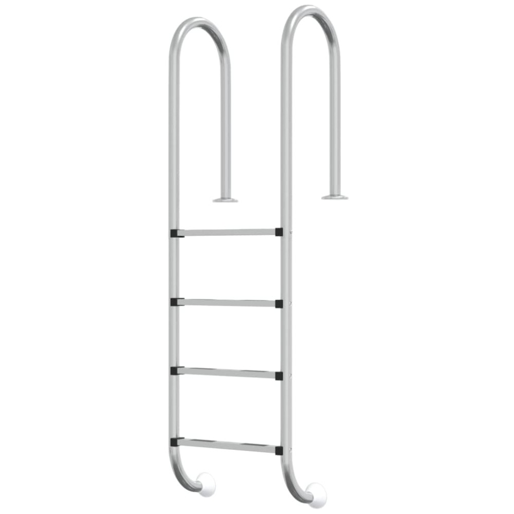 vidaXL Σκάλα Πισίνας 54 x 38 x 184,5 εκ. από Ανοξείδωτο Ατσάλι 304