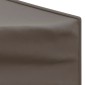 vidaXL Τέντα Εκδηλώσεων Πτυσσόμενη με Πλαϊνά Τοιχώματα Taupe 3 x 3 μ.